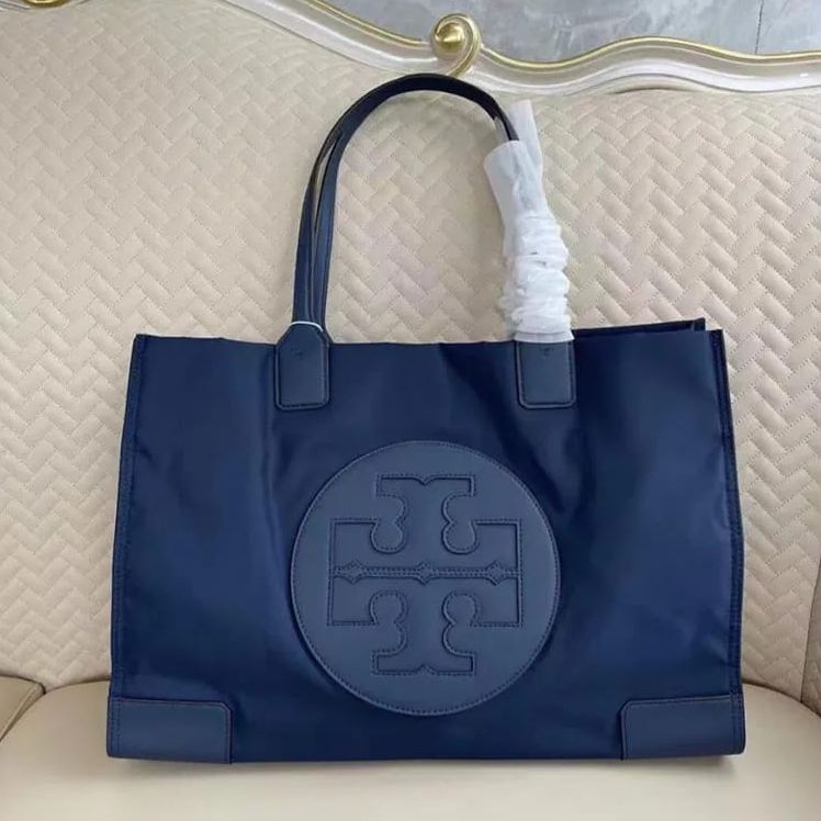 Tory Burch Ella Blue Tote Bag (With Box)
