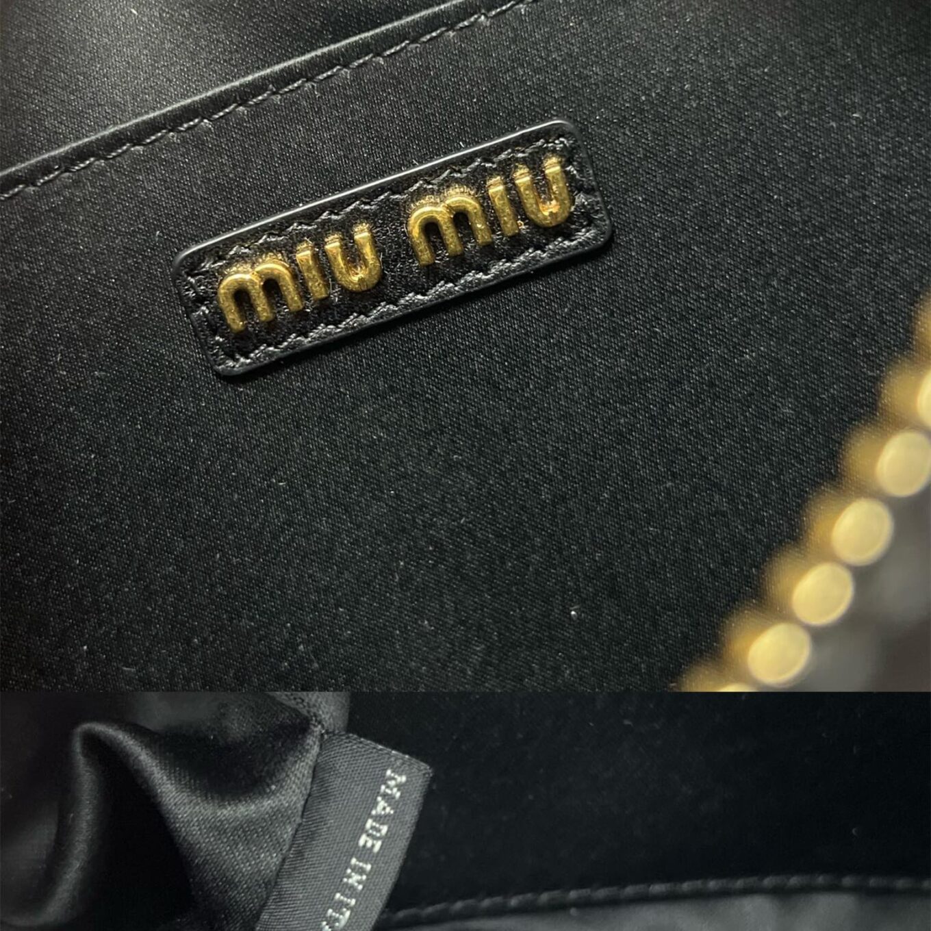 Miu Miu Arcadie Matlasse Nappa Black Bowling Bag (With Box)