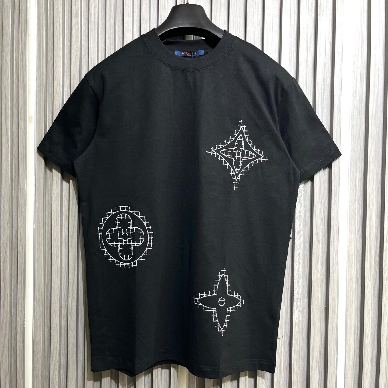 WhatsApp Image 2025-09-24 at 8.44.33 PM Louis Vuitton Black Embroidered T-Shirt