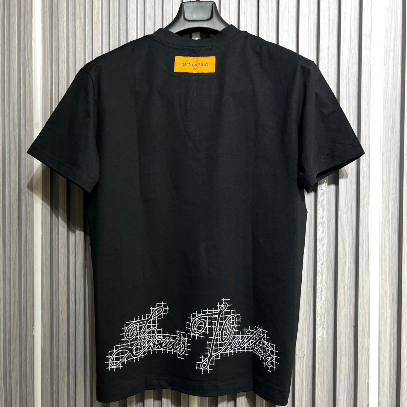 WhatsApp Image 2025-09-24 at 8.46.01 PM Louis Vuitton Black Embroidered T-Shirt