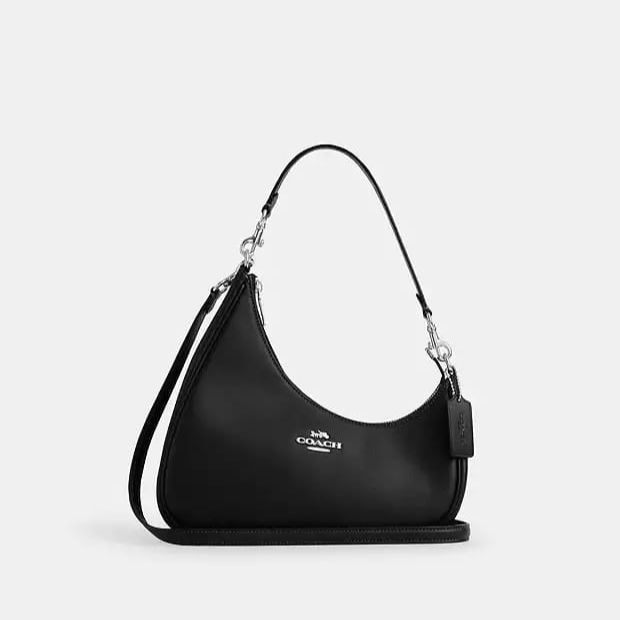 Coach Twisted Teri Black Shoulder Bag (With Box)