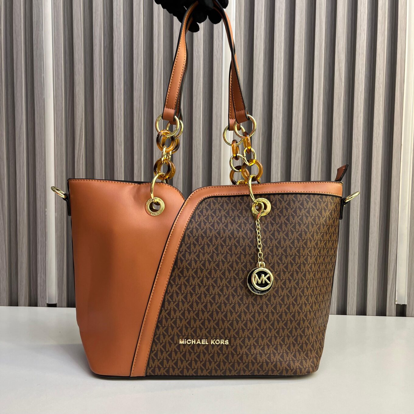 Michael Kors Raven Coffee Brown Tote Bag