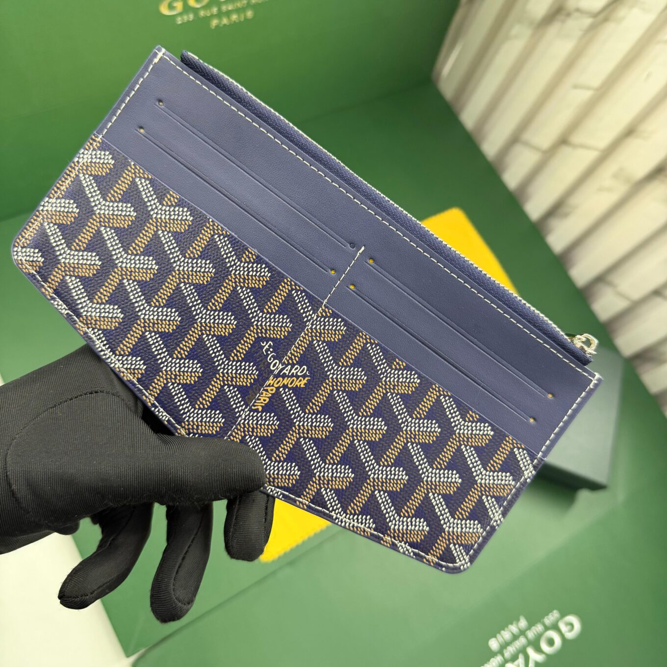 Goyard Insert Louise Blue Premium card wallet