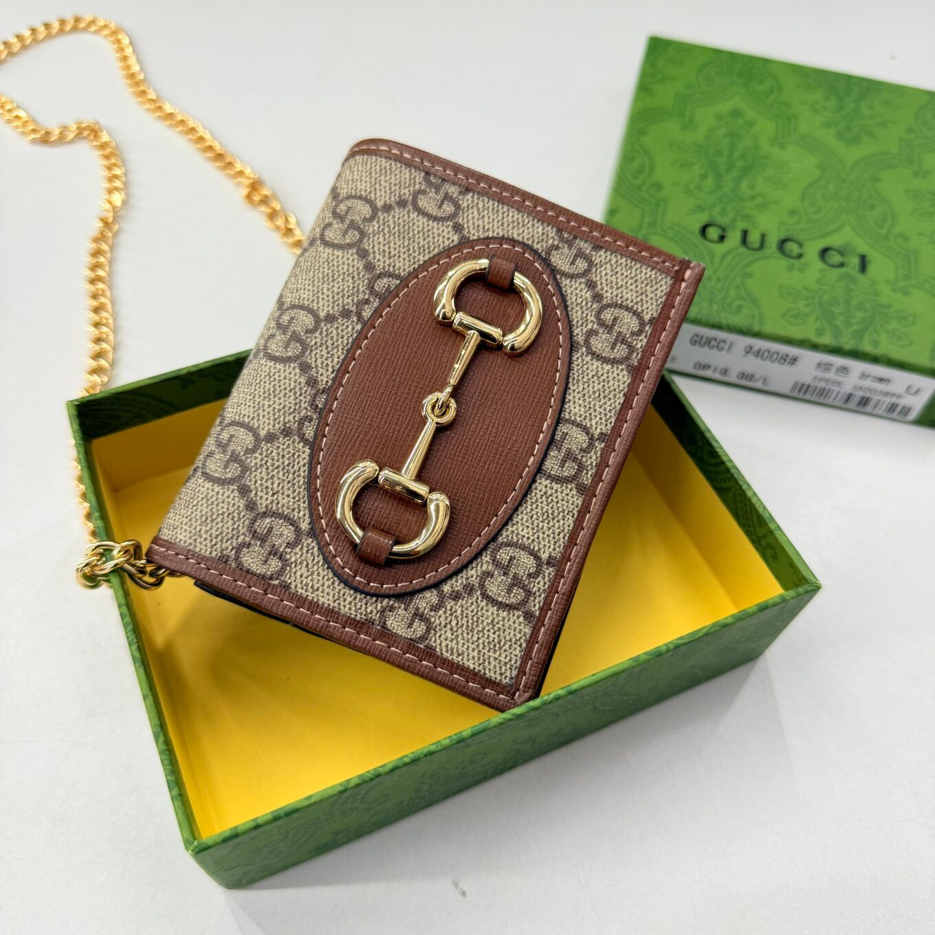 Gucci Horsebit 1955 Premium Bifold Sling Cum Wallet