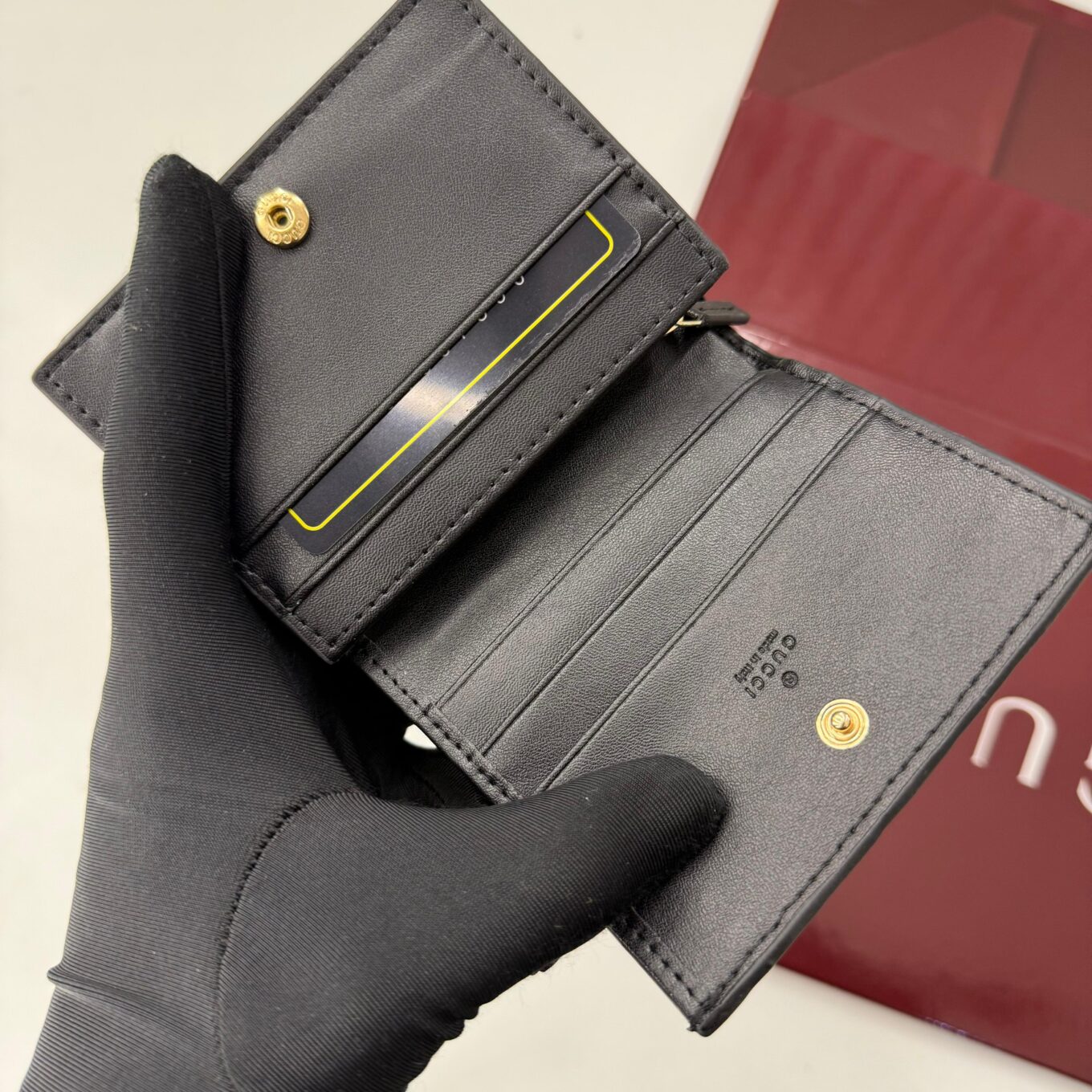 WhatsApp Image 2025-09-27 at 4.37.19 PM Gucci Emblem Black Bifold Wallet