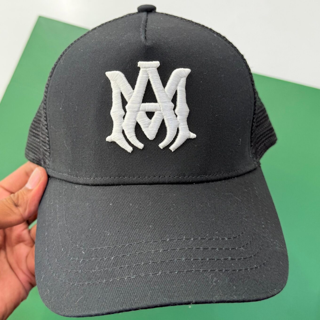 Amiri Black Baseball Cap