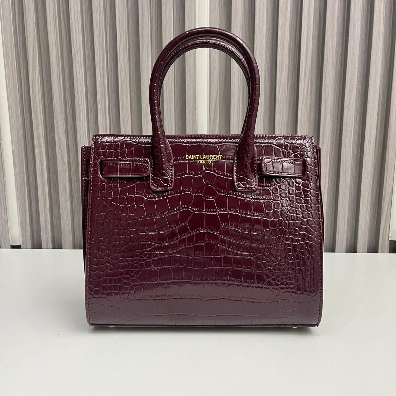 Ysl Sac De Jour Wine HandBag
