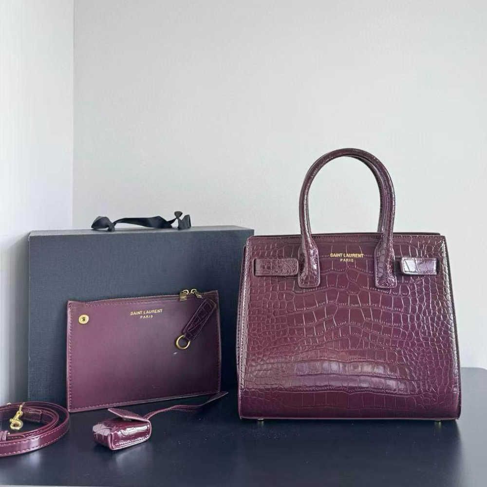 Ysl Sac De Jour Wine HandBag