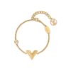 Louis Vuitton V Gold Color Bracelet