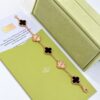 Van Cleef Alhambra Rose Gold & Black Clover Rose Gold Color Bracelet