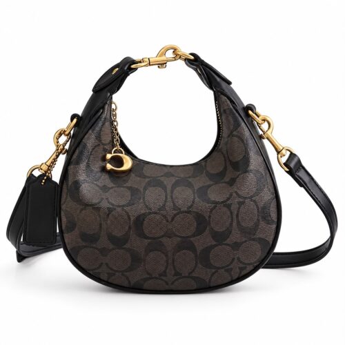 Coach Jonie Crossbody Sling Coffee black Bag (With Box)