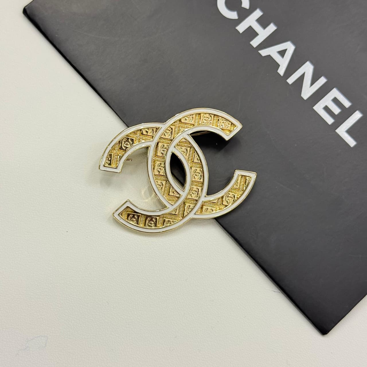 WhatsApp Image 2025-10-01 at 2.34.27 PM Chanel CC Logo With Engraved Detailing Brooch
