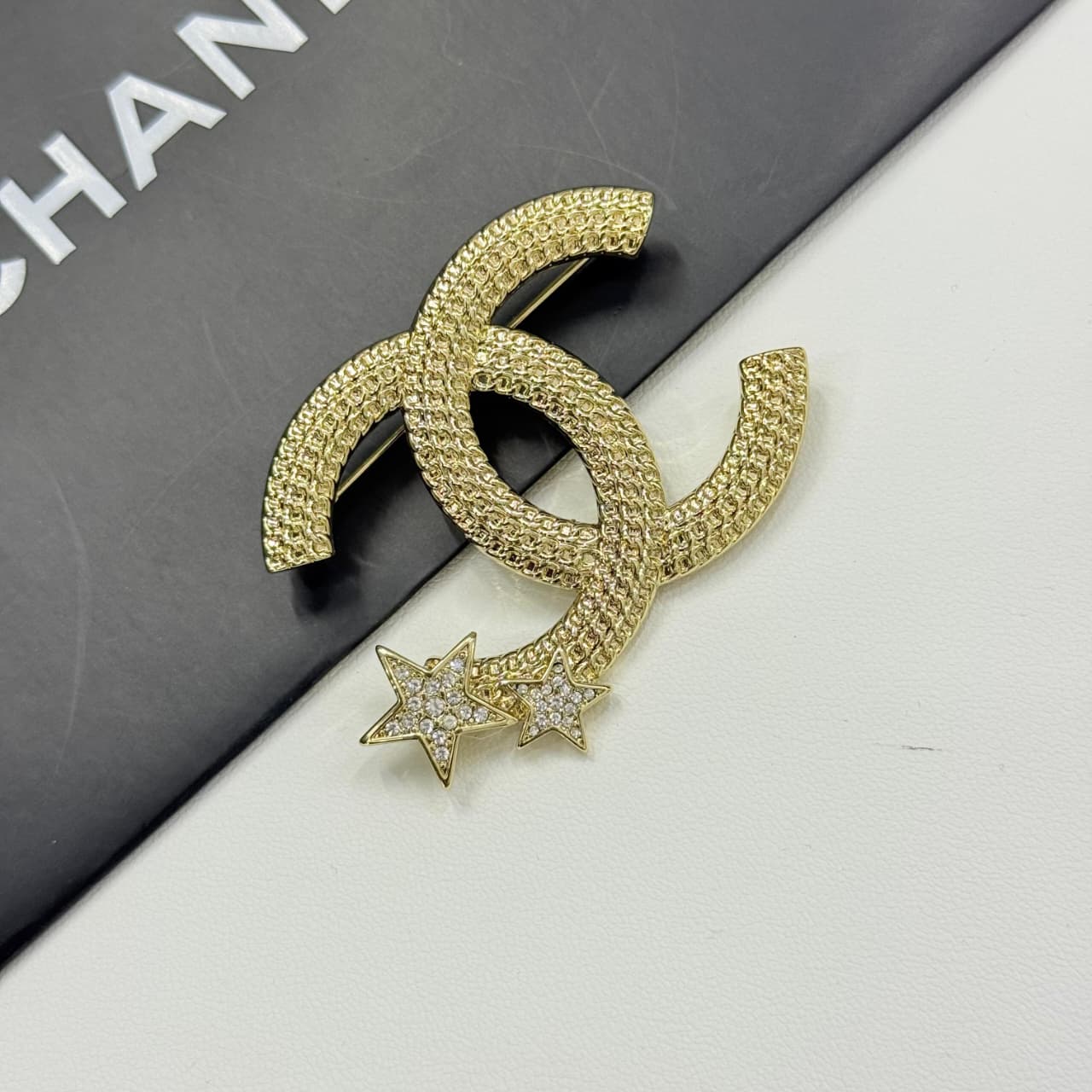 WhatsApp Image 2025-10-01 at 2.42.50 PM Chanel CC Logo With Star Accents Brooch