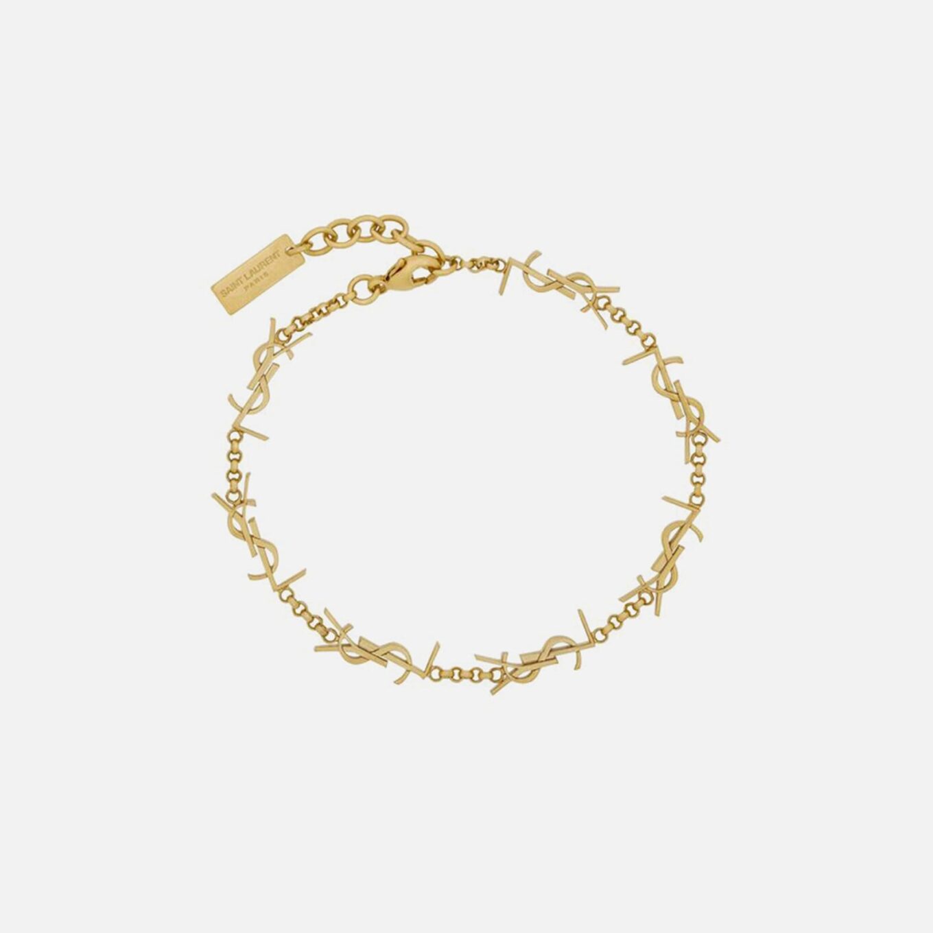 Ysl Gold Logo Bracelet