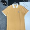 Gucci Khaki Polo Tshirt with White Collar