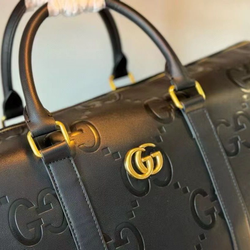 WhatsApp Image 2025-10-09 at 8.29.58 PM (2) Gucci GG Jumbo Black Duffle Bag