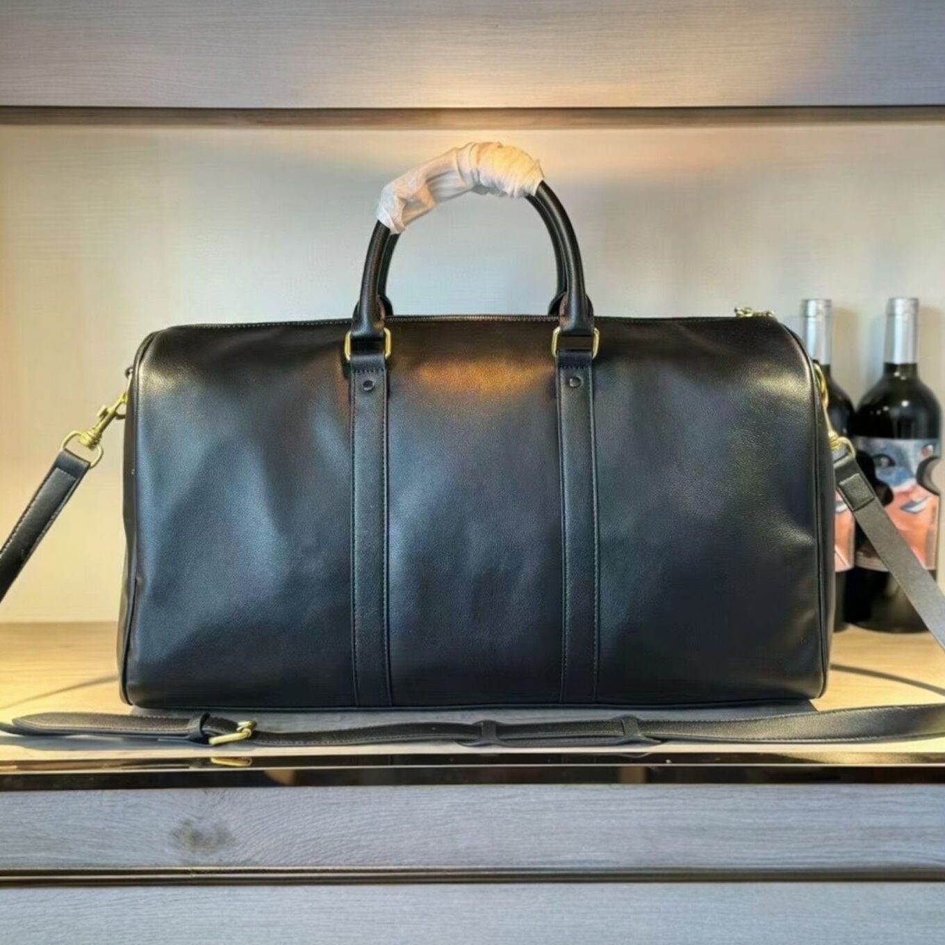 Chanel Cavier Black Duffle Bag