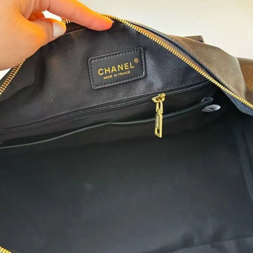 Chanel Cavier Black Duffle Bag