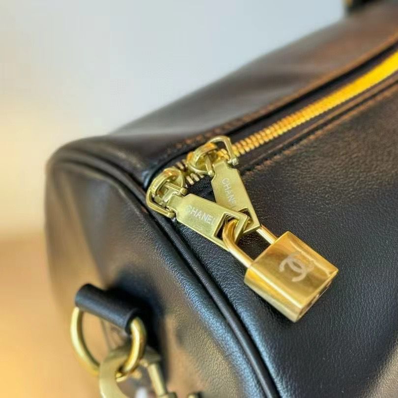 Chanel Cavier Black Duffle Bag