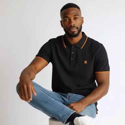 Hermes Black Polo Tshirt
