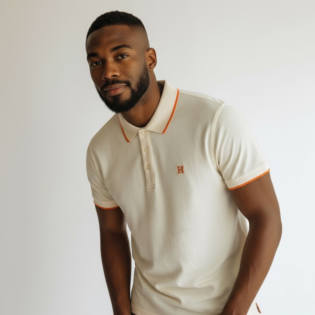 Hermes Off White Polo Tshirt