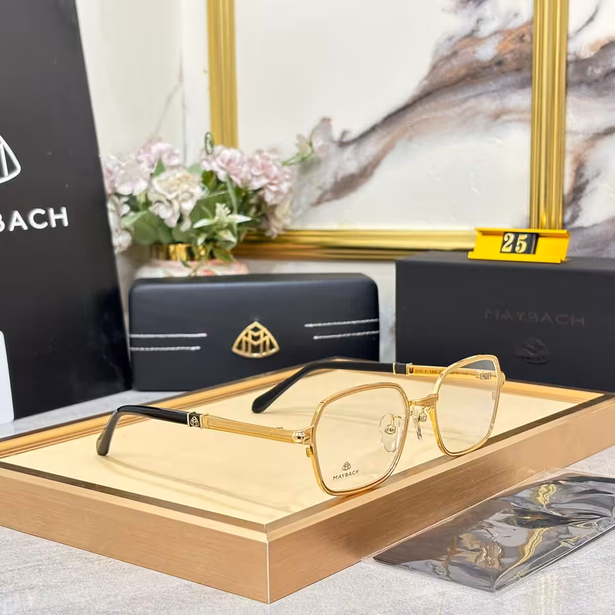 Maybach Square Metal Frame Men’s Premium Sunglass