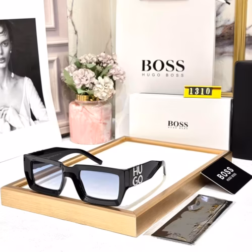 Hugo Boss Wayfarer Black Blue Tint Men’s Sunglass