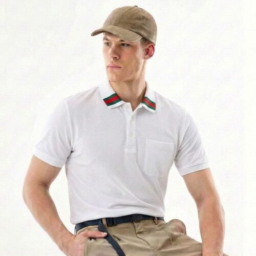 WhatsApp Image 2026-02-14 at 20.48.28 Gucci White Polo Tshirt With Web Stripe Collar