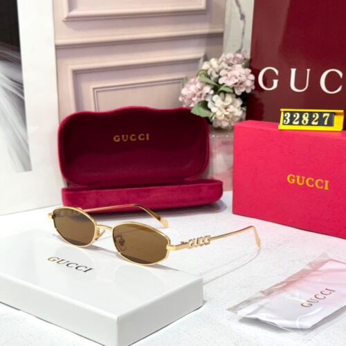 Gucci Oval Brown Women’s Sunglass
