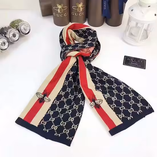 Gucci Bee Blue Unisex Scarf