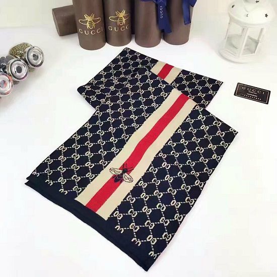 Gucci Bee Blue Unisex Scarf