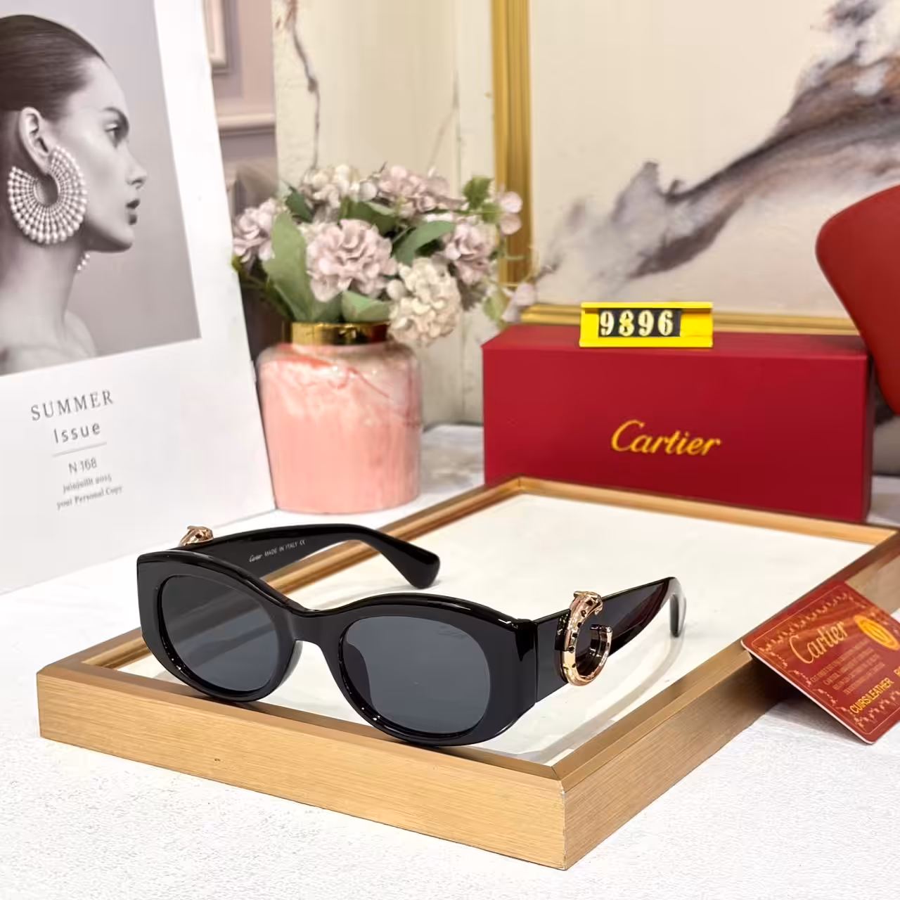 Cartier Black Tint Women’s Sunglass