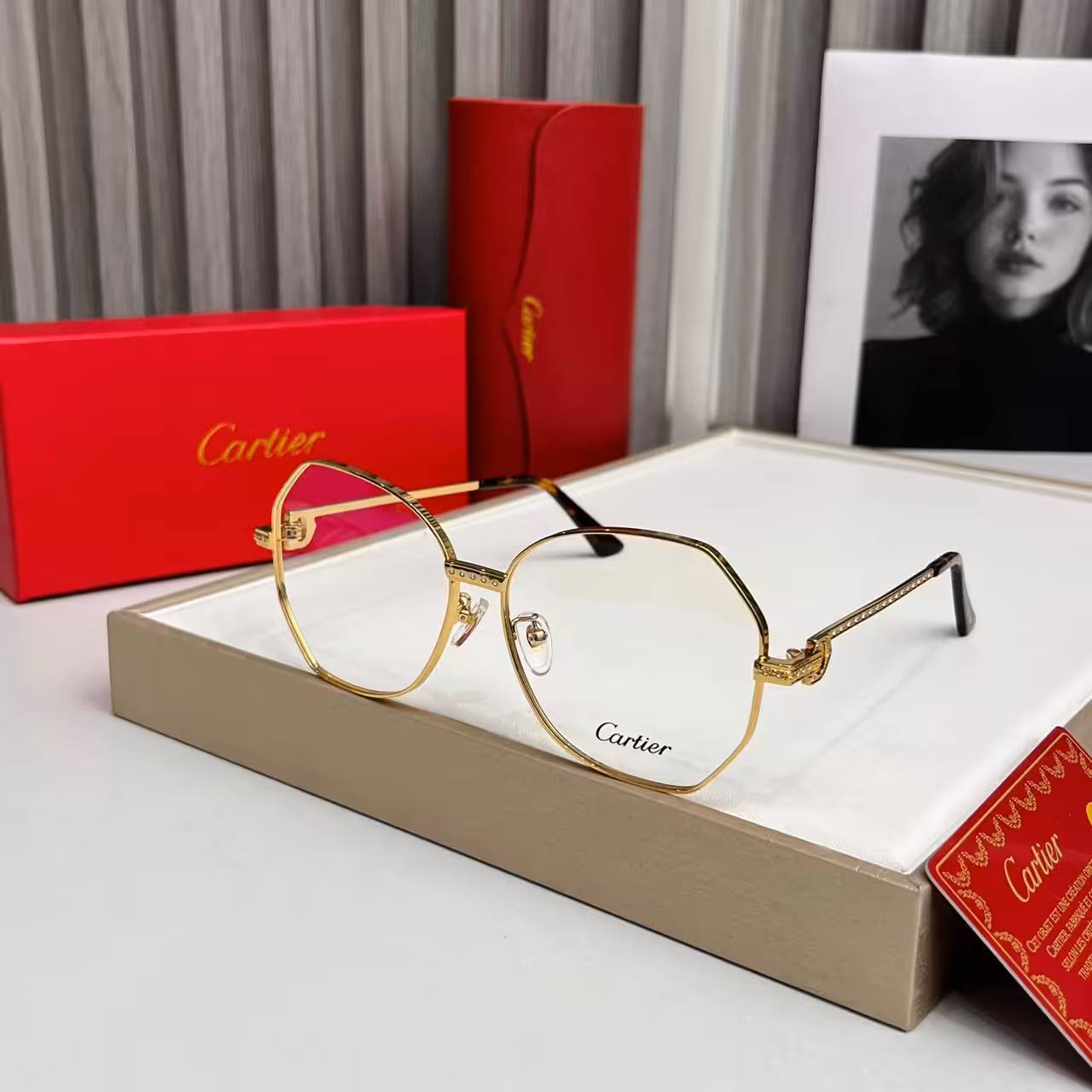 WhatsApp Image 2025-11-03 at 8.09.47 PM Cartier Oversized Round Metal Frame Womens Premium Eyeglass