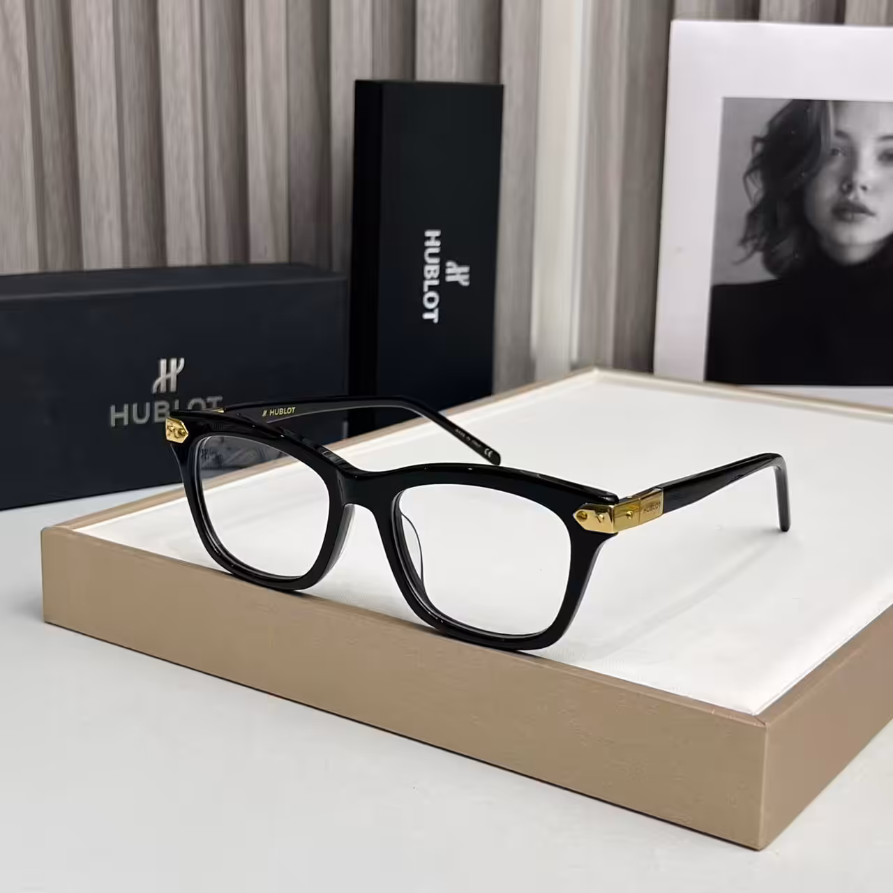 Hublot wayfarer Black Premium Unisex Optical Frame