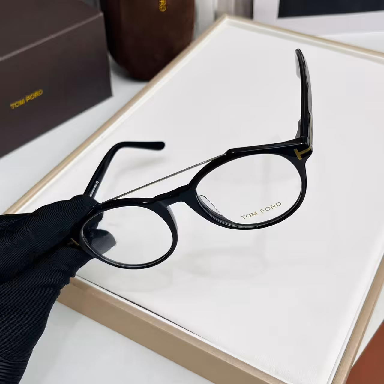 Tom Ford Round Black Frame Womens Premium Optical Frame