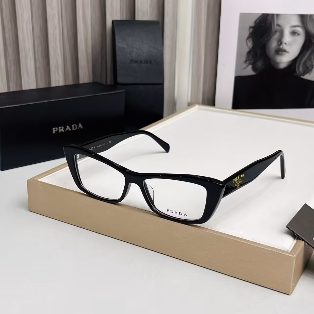 Prada CatEye Black Frame Womens Premium Optical Frame