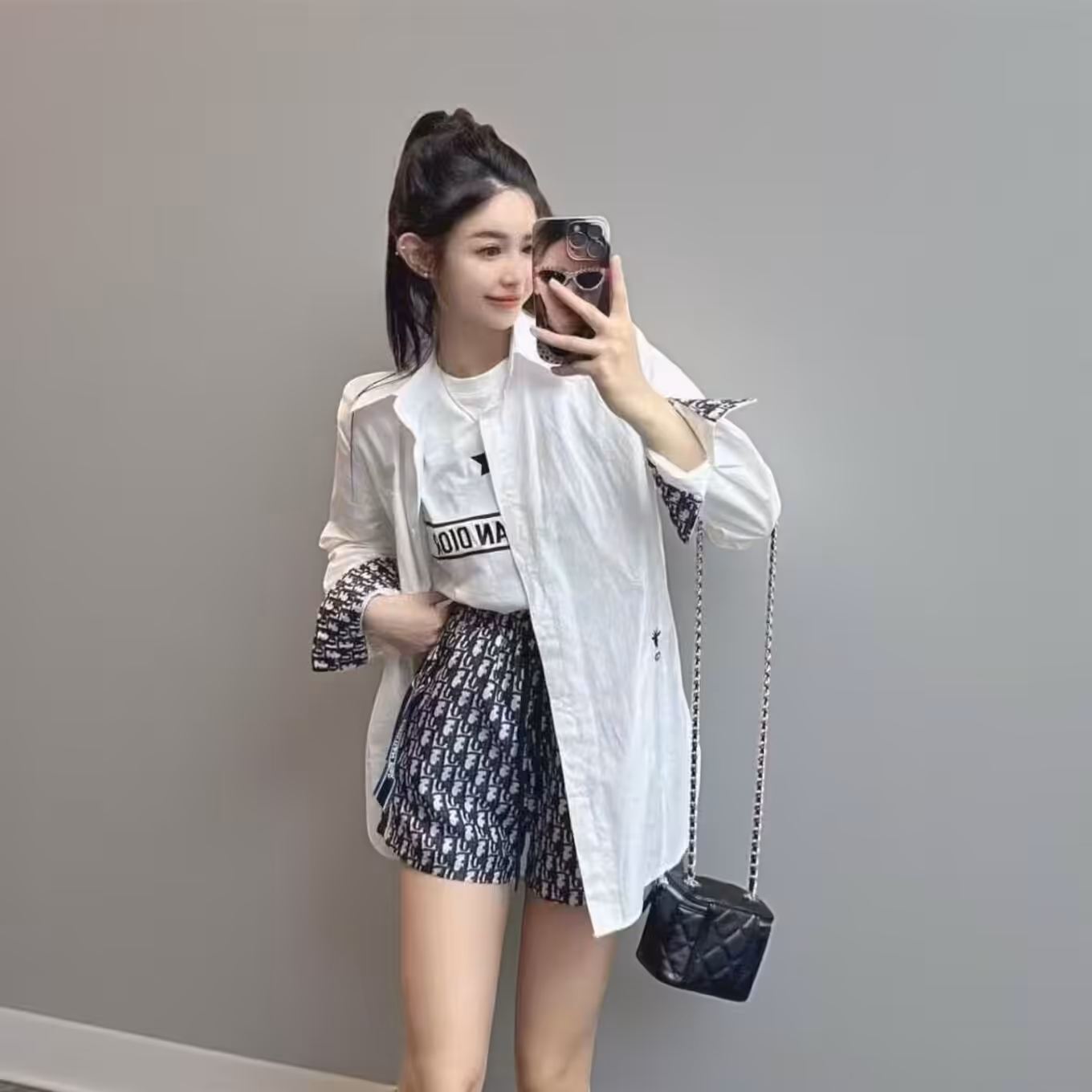 WhatsApp Image 2025-11-05 at 5.14.03 PM Christian Dior Monogram White Oversized Shirt