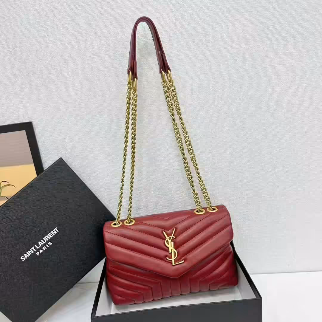 WhatsApp Image 2025-11-11 at 4.50.58 PM Ysl Lou Lou Medium Wine Sling Bag (With Box)
