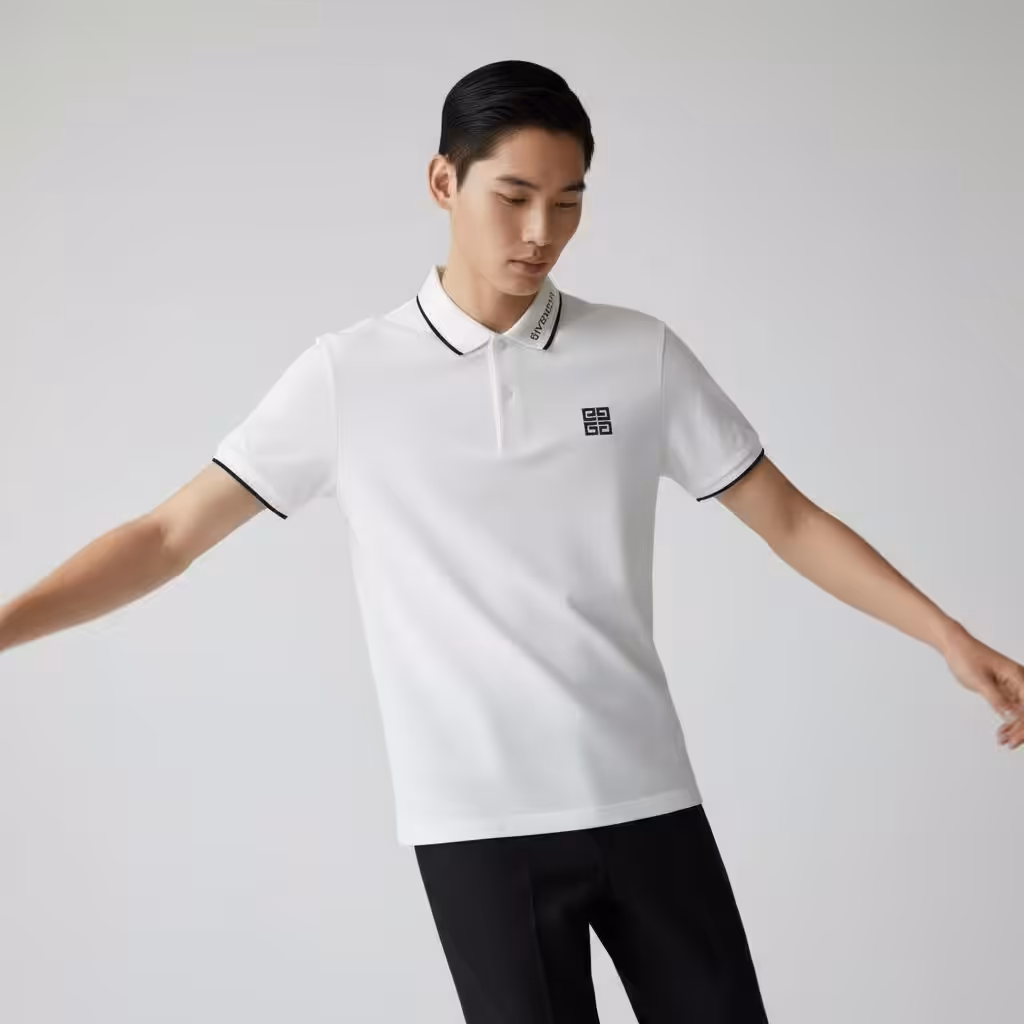 Givenchy White Polo Tshirt