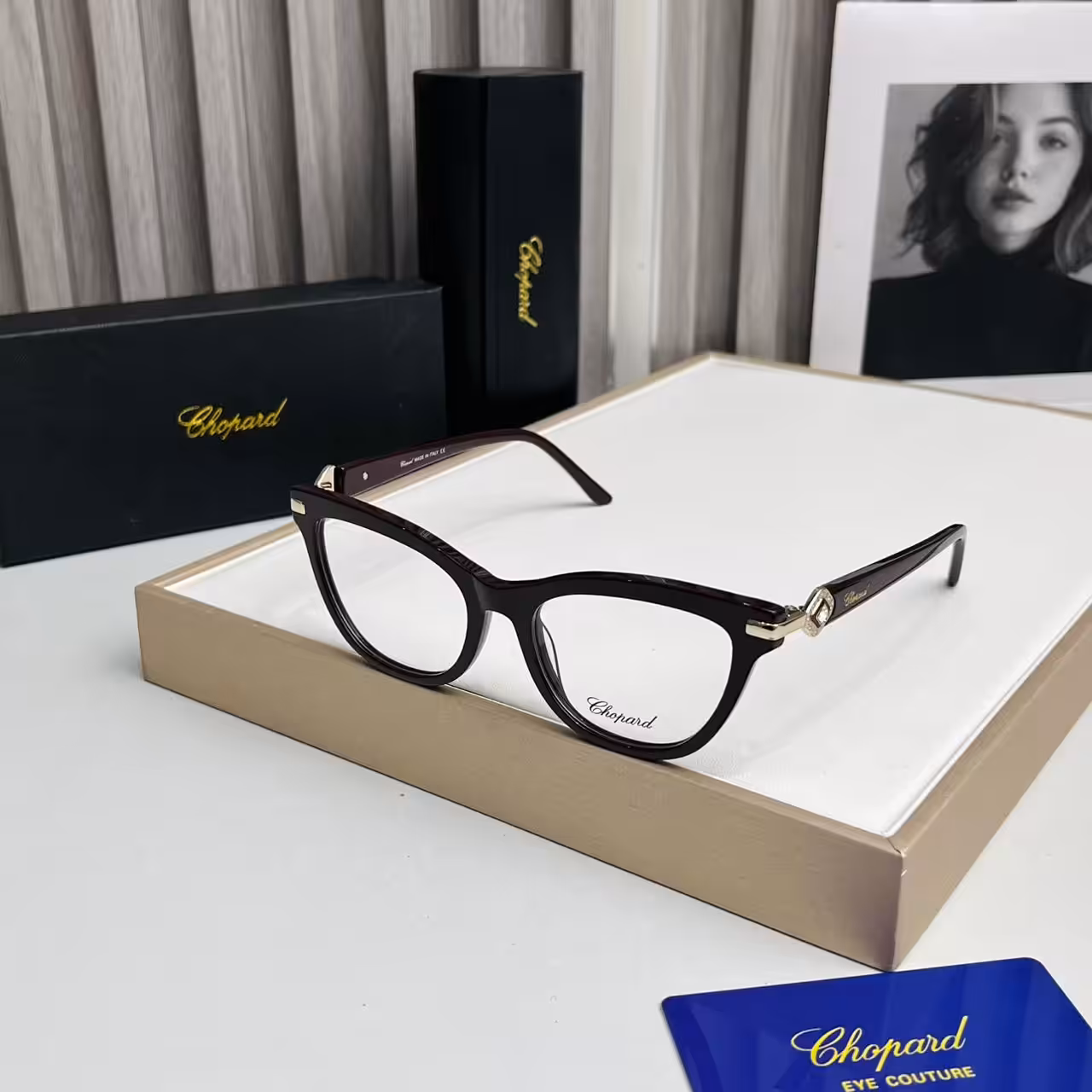 Chopard Burgundy Cateye Luxury Optical Frame