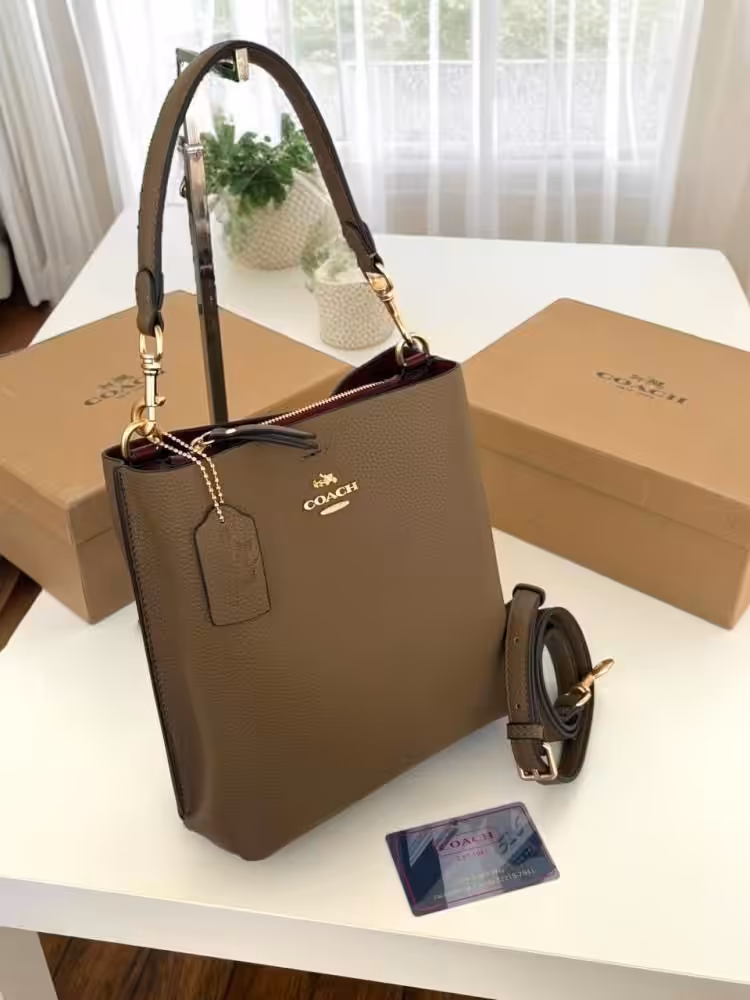 Coach Mollie Apricot Bucket Bag (With Box)
