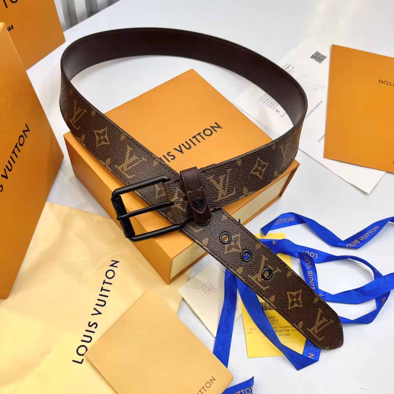 Louis Vuitton Monogram Brown Belt