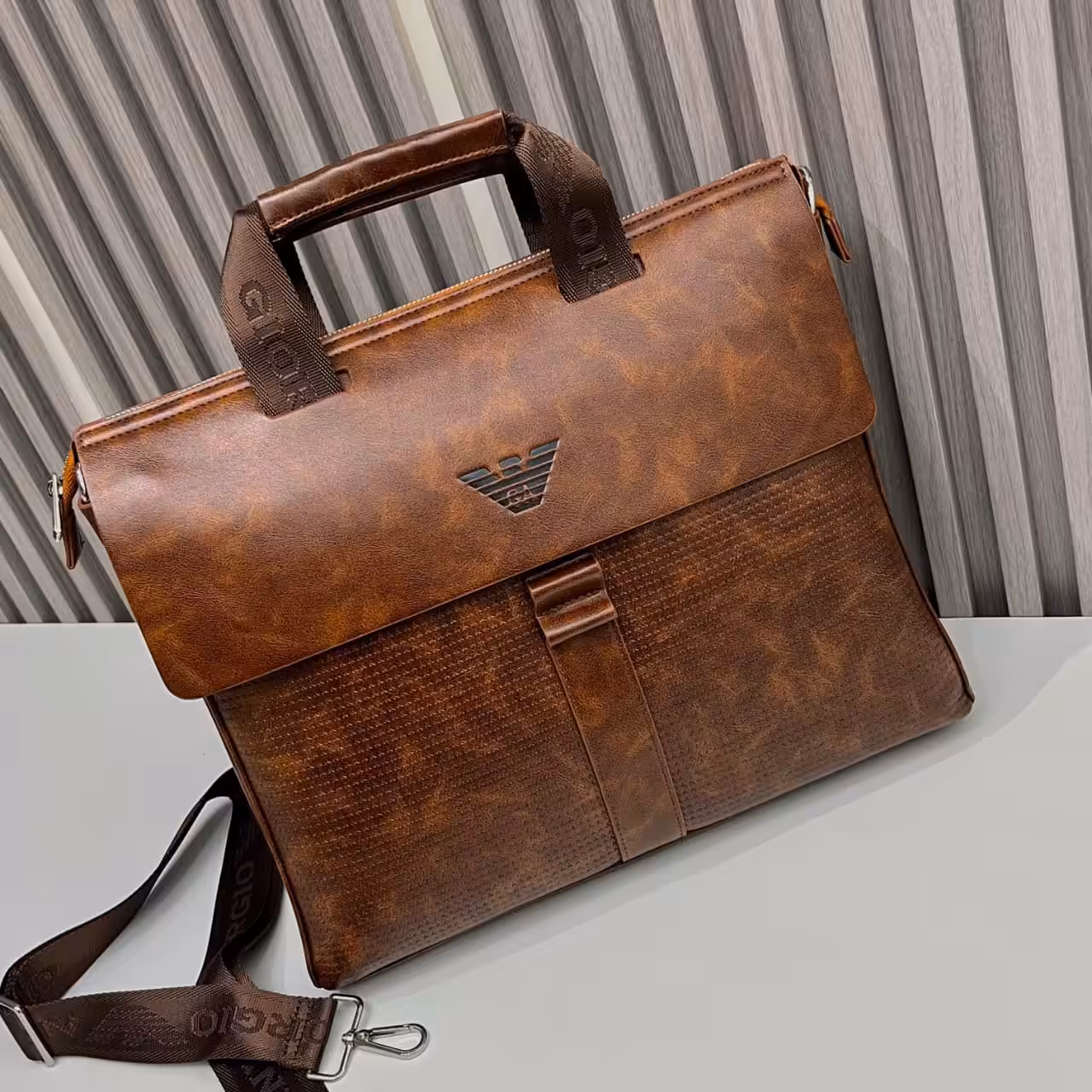Armani brown Laptop Bag