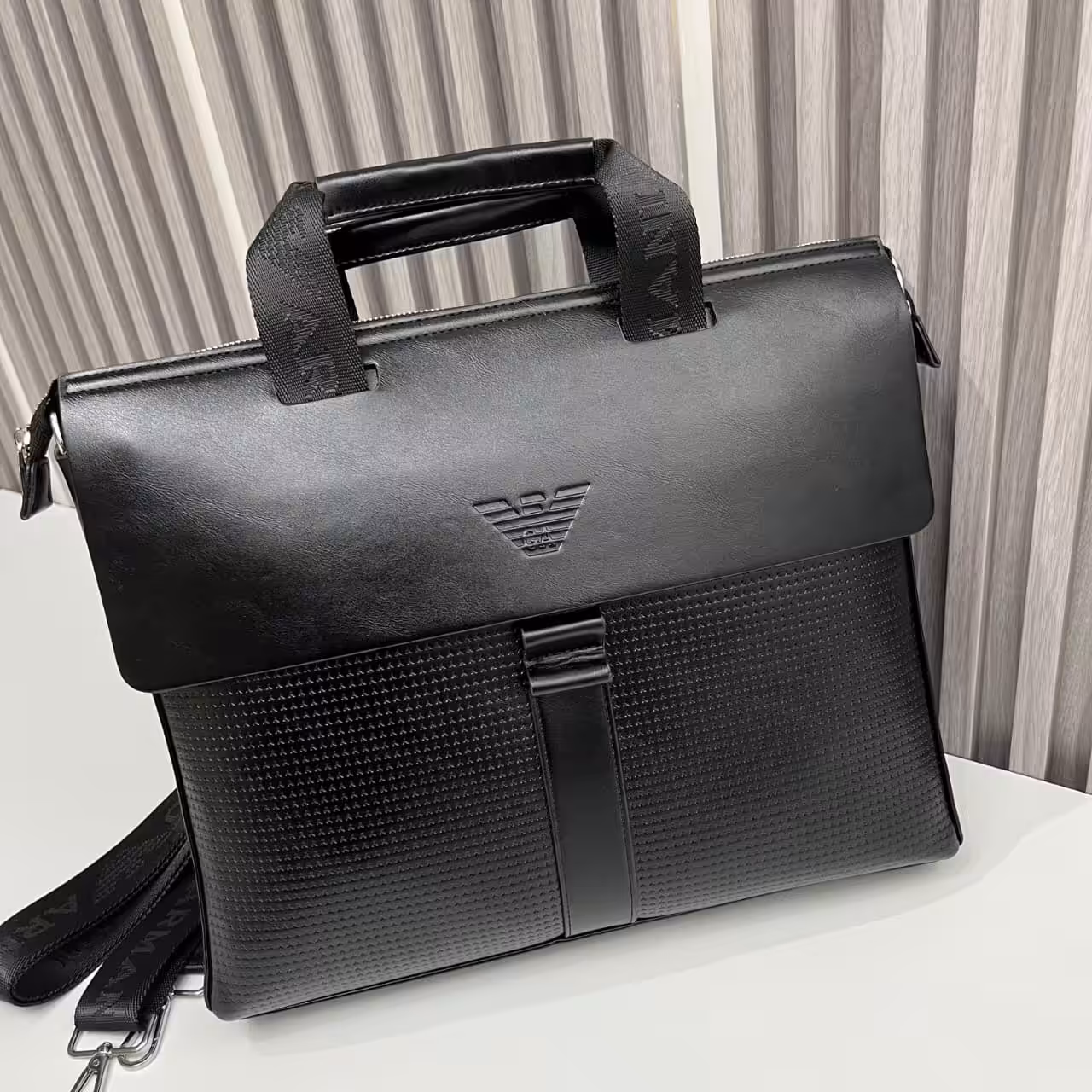 Armani black Laptop Bag