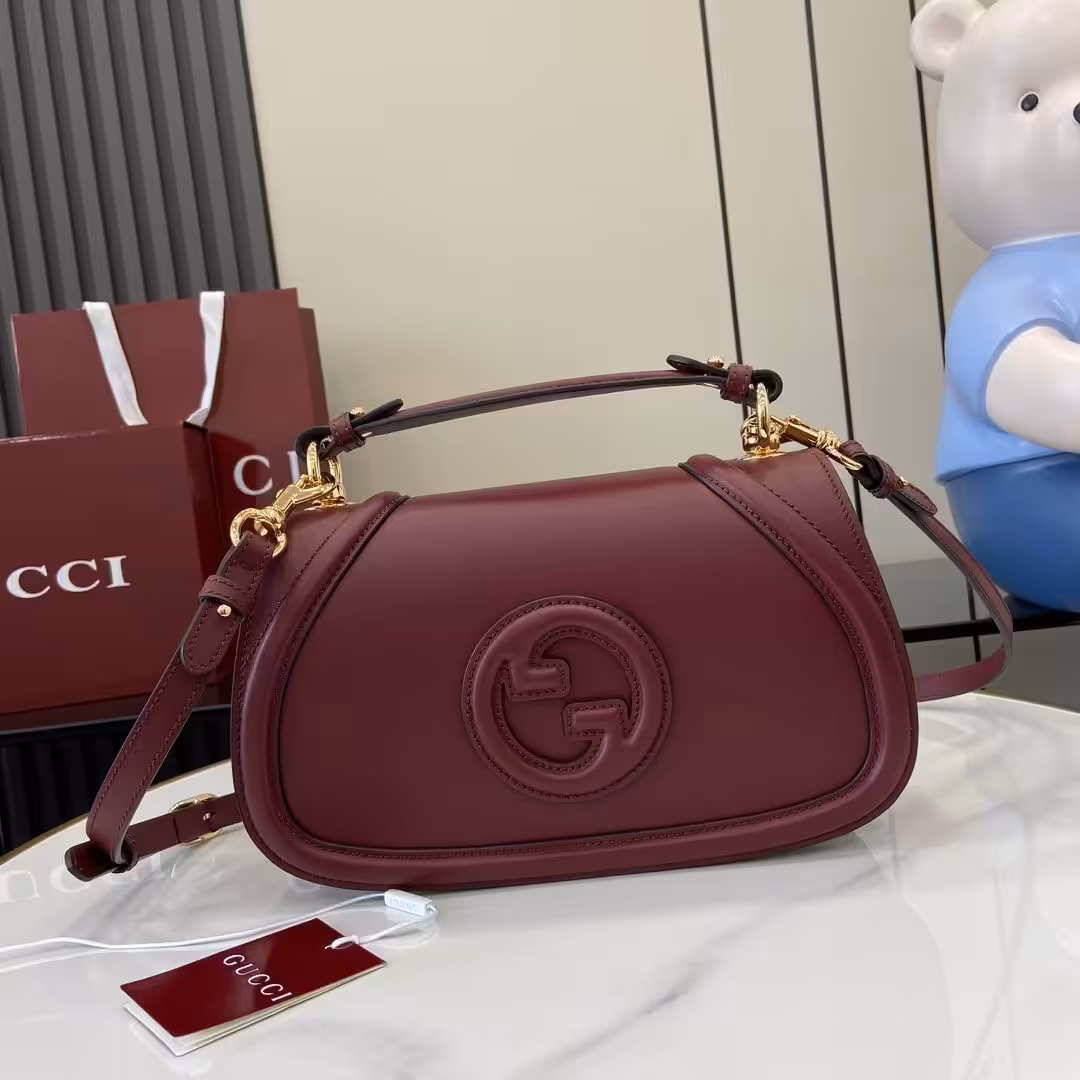 Gucci Blondie Mini Ophidia Wine Sling Bag (With Box)