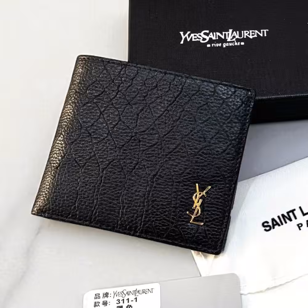 YSL Soft Leather Croco Premium Men’s Wallet