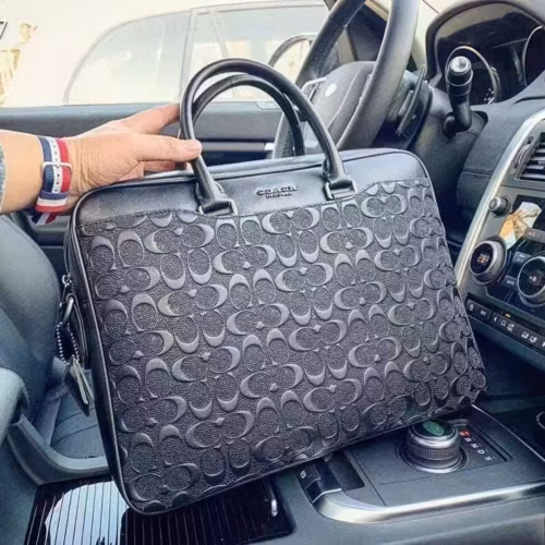 Coach Embossed Premium Laptop Bag