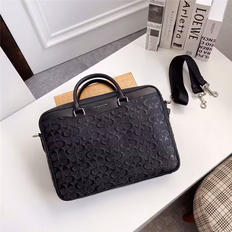 Coach Embossed Premium Laptop Bag