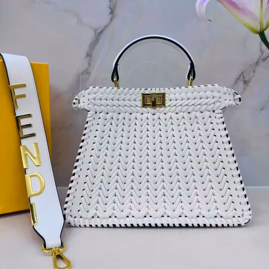 Fendi Peekaboo ISeeU White Color Hand Bag