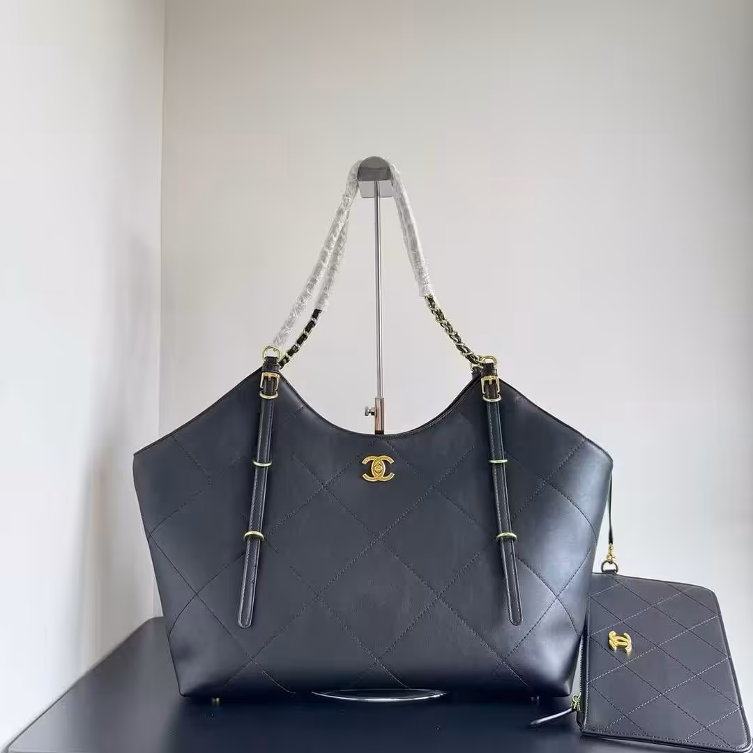 Chanel Classic 25S Black Color Maxi Tote Bag